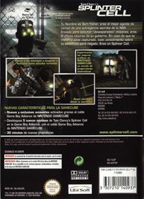 Tom Clancy's Splinter Cell - Box - Back Image