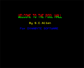 Pool Hall - Screenshot - Gameplay Image