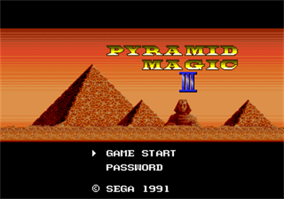 Pyramid Magic III - Screenshot - Game Title Image