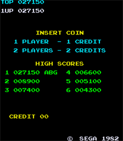 Super Zaxxon - Screenshot - High Scores Image