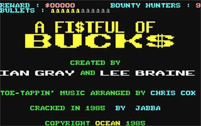 A Fi$tful of Buck$ - Screenshot - Game Title Image