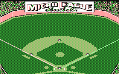 MicroLeague Baseball - Screenshot - Game Title Image