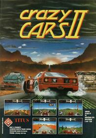 Crazy Cars II - Advertisement Flyer - Front Image