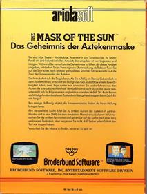 The Mask of the Sun - Box - Back