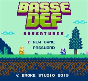 Basse Def Adventures - Screenshot - Game Title Image