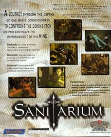 Sanitarium - Box - Back Image