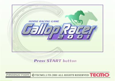 Gallop Racer 2001 - Screenshot - Game Title Image