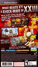 Metal Slug XX - Box - Back Image