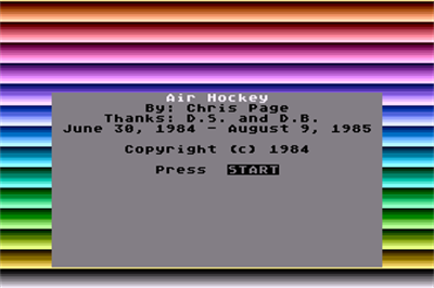 Air Hockey - Screenshot - Game Title Image