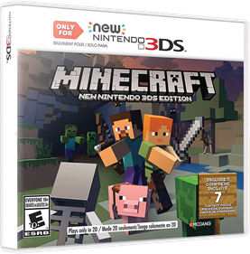 Minecraft: New Nintendo 3DS Edition - Box - 3D Image