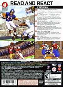 Madden NFL 08 - Box - Back Image
