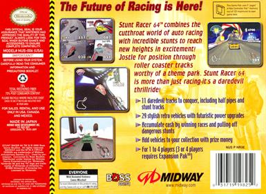 Stunt Racer 64 - Box - Back Image