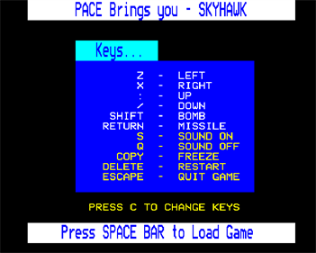 Skyhawk (Pace) - Screenshot - Game Select Image
