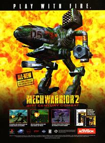 MechWarrior 2: 31st Century Combat - Advertisement Flyer - Front Image