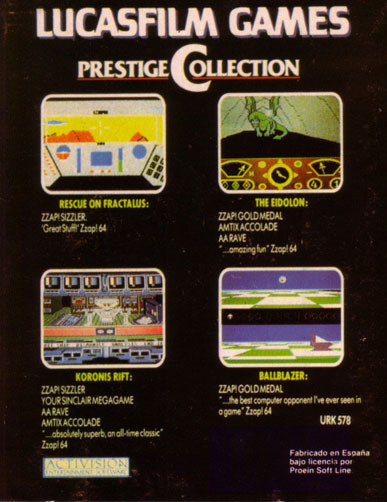 Jeu Lucasfilm Prestige Sur K7 Pour Commodore 64 / Amstrad 464
