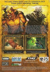 Titan Quest: Gold Edition - Box - Back Image