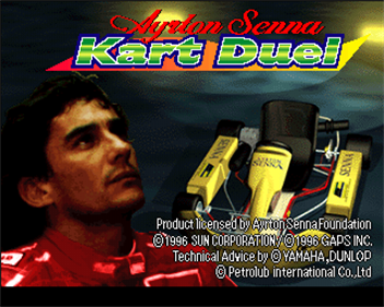 Ayrton Senna Kart Duel - Screenshot - Game Title Image