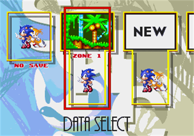 Sonic the Hedgehog 3 - Screenshot - Game Select Image