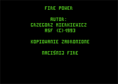 Fire Power - Screenshot - Game Title Image