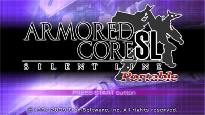 Armored Core: Silent Line Portable - Screenshot - Game Title Image