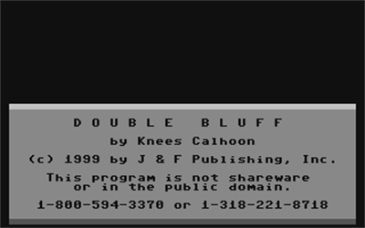 Double Bluff - Screenshot - Game Title Image