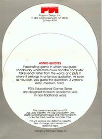 Astro-Quotes - Box - Back Image