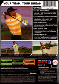 Tiger Woods PGA Tour 07 - Box - Back Image