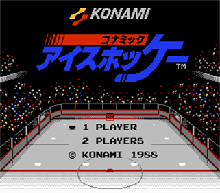 Konamic Ice Hockey - Screenshot - Game Title Image