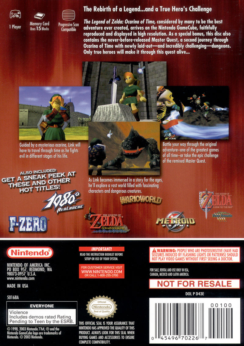 The Legend of Zelda: Ocarina of Time (1998) - MobyGames