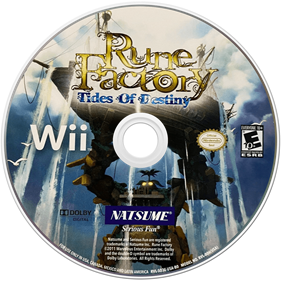 Rune Factory: Tides of Destiny - Disc Image