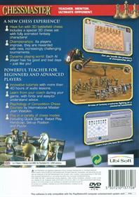 Chessmaster - Box - Back Image