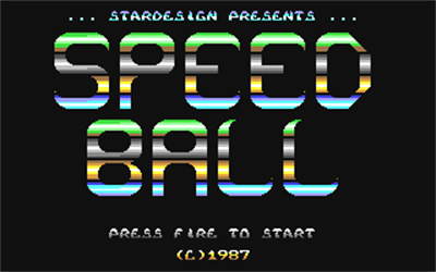Speed Ball - Screenshot - Game Title Image
