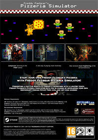 Freddy Fazbear's Pizzeria Simulator - Fanart - Box - Back Image