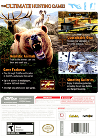 Cabela's Big Game Hunter 2012 - Box - Back Image