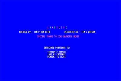 Landslide - Screenshot - Game Title Image