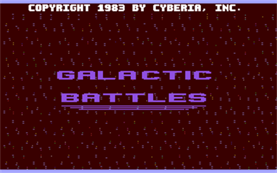 Galactic Battles - Screenshot - Game Title Image