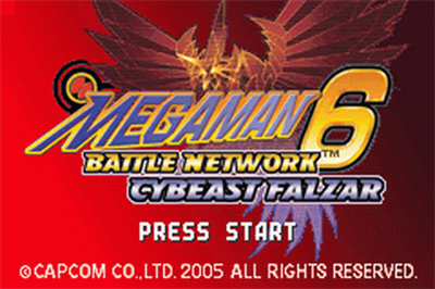 Mega Man Battle Network 6: Cybeast Falzar - Screenshot - Game Title Image