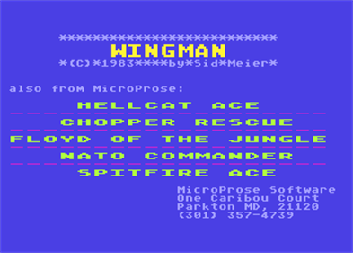 Wingman - Screenshot - Game Title Image