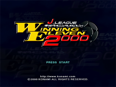 J.League Jikkyou Winning Eleven 2000 - Screenshot - Game Title Image