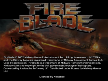 Fire Blade - Screenshot - Game Title Image