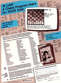 Paul Whitehead Teaches Chess - Advertisement Flyer - Front Image
