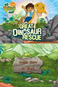 Go, Diego, Go! Great Dinosaur Rescue - Screenshot - Game Title Image