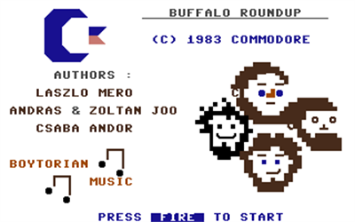 Buffalo Round Up - Screenshot - Game Title Image