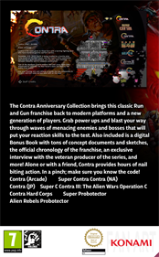 Contra: Anniversary Collection - Fanart - Box - Back Image