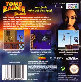 Tomb Raider: Curse of the Sword - Box - Back Image