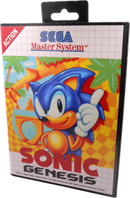 Sonic Genesis for Master System - Box - 3D Image