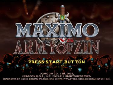 Maximo vs. Army of Zin - Screenshot - Game Title Image