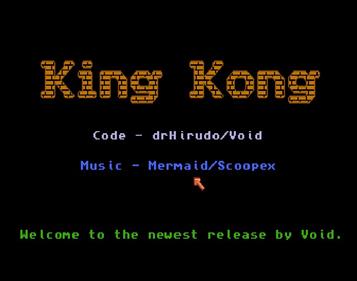 King Kong (void) - Screenshot - Game Title Image