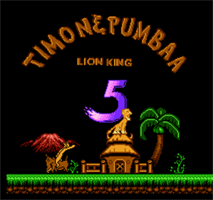 The Lion King 5: Timon and Pumbaa - Screenshot - Game Title Image