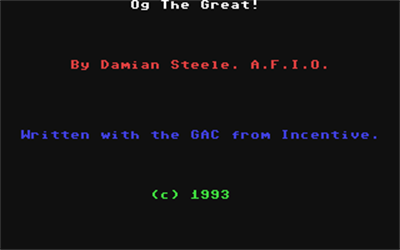 Og the Great - Screenshot - Game Title Image